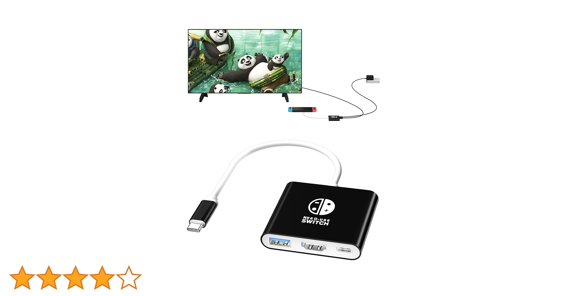 【小型ドッグ・SDカード付き】Nintendo Switch 本体セット Nintendo Switch】社外製小型ドックは充電しながら2つのモードに